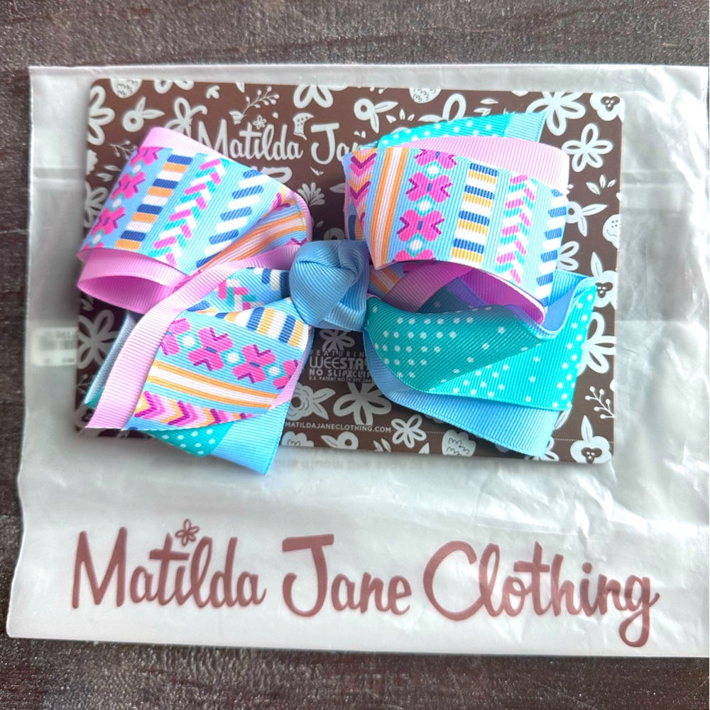 🎀 NWT Matilda Jane Life in Color hair bow clip